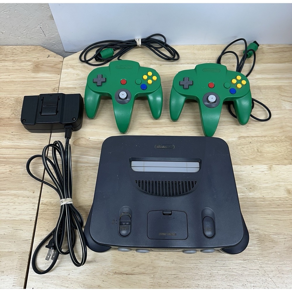Nintendo 64 N64 Console System Bundle W/ Controller, Cables - Tested Works READ!